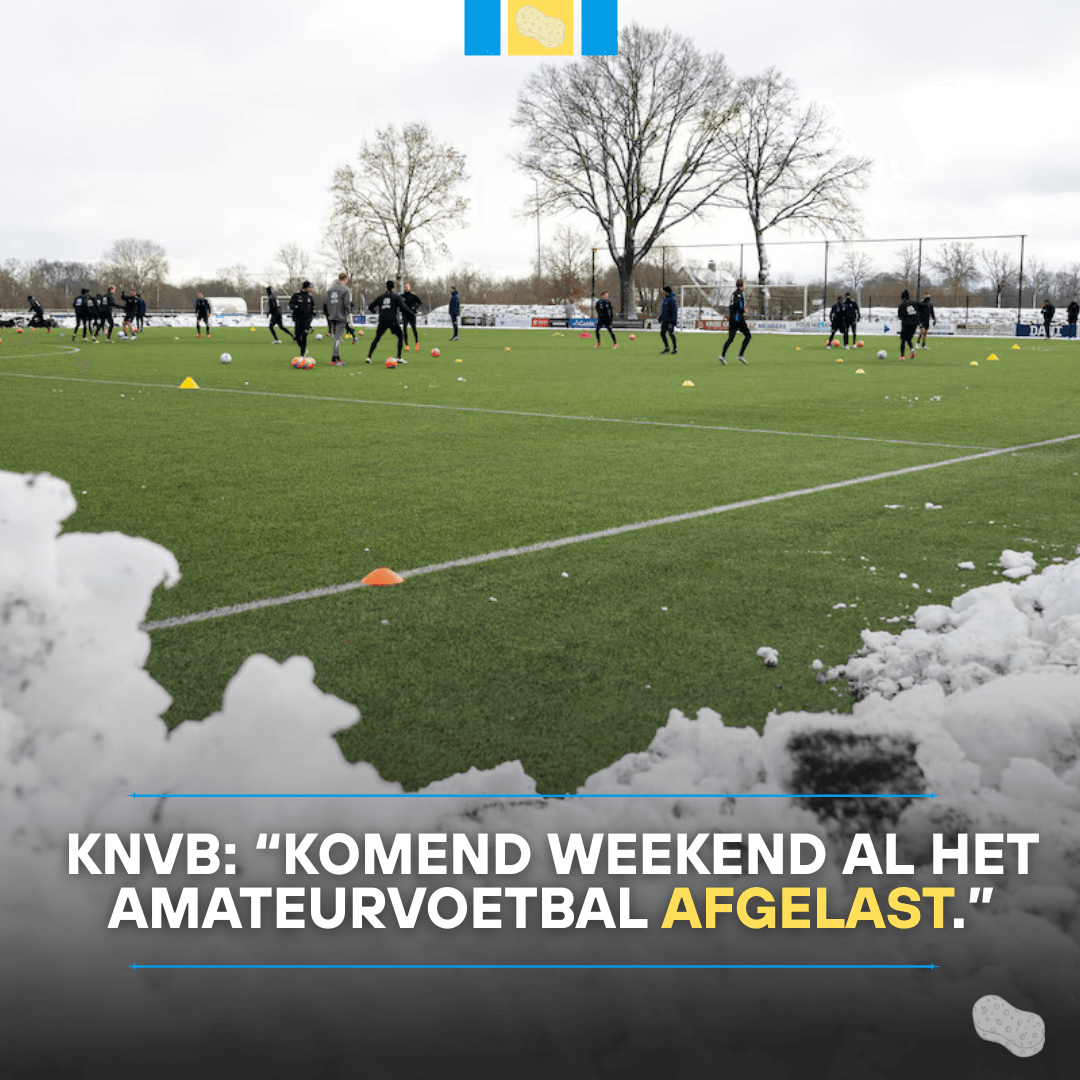 KNVB: “Komend weekend al het amateurvoetbal afgelast”